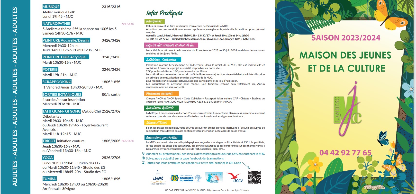 BROCHURE 2023 2024 – Maison de la Jeunesse et de la Culture de Lambesc